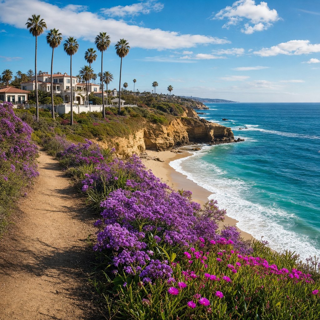 California coastline in bloom